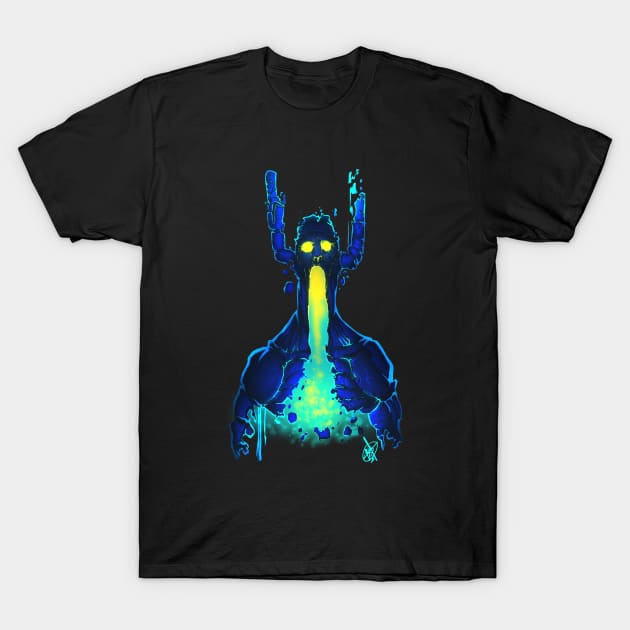 NEON LIGHT SCREAM T-Shirt by BrianJDrawings